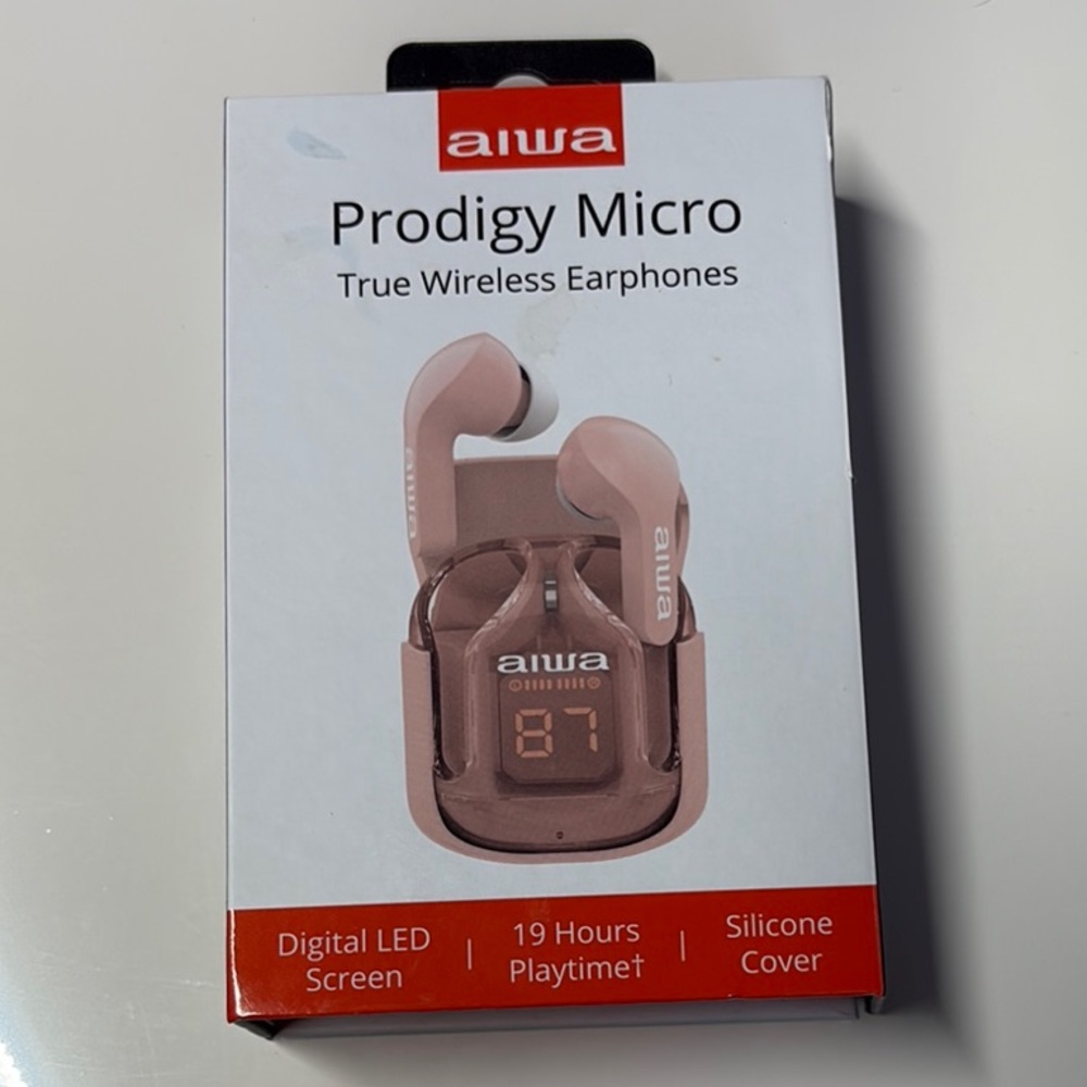 Aiwa Prodigy Micro Wireless Earphones - Pink